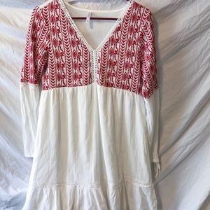 Xhilaration dress M white and red